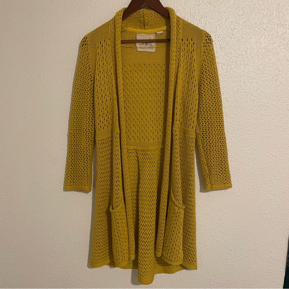 Anthropologie Angel of the North Knit Cardigan